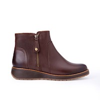 Botín Derby Casual RUSSO-2503 Café Viale Cuero